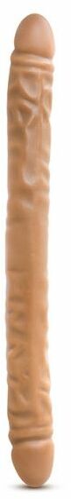 Двойной фаллоимитатор DR SKIN 18INCH MOCHA