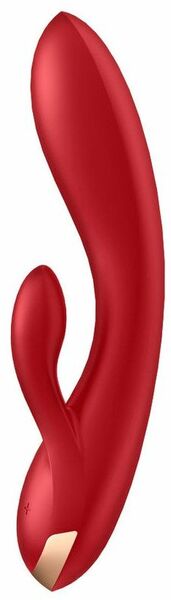 Вибратор кролик Satisfyer Double Flex Red