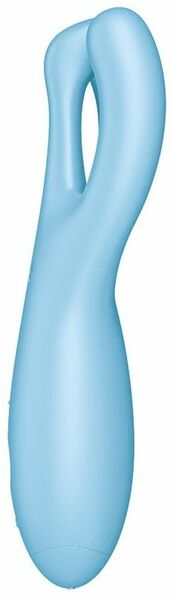 Клиторальный смарт вибратор Satisfyer Threesome 4 Blue с тремя пальчиками