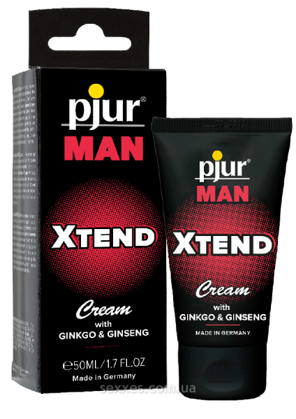 Крем для пениса стимулирующий pjur MAN Xtend Cream 50 ml, с экстрактом гинкго и женьшеня