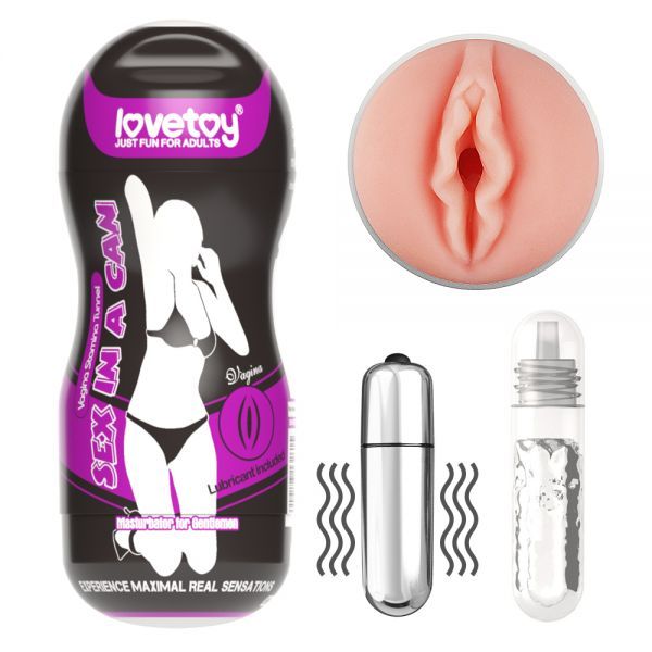Мастурбатор с вибрацией Vagina Stamina Tunnel