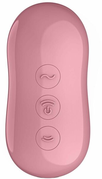 Вакуумный стимулятор с вибрацией Satisfyer Cotton Candy Light Red