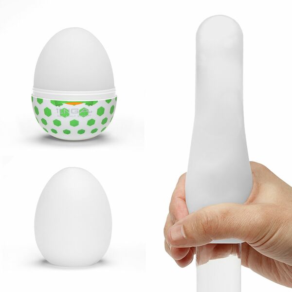 Мастурбатор-яйцо Tenga Egg Stud с шестиугольными выступами