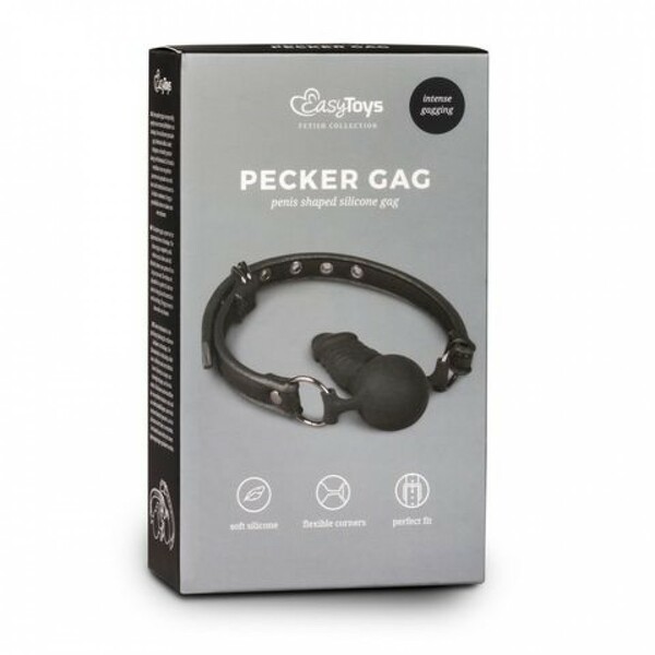 Кляп EASYTOYS BALL GAG WITH SILICONE DONG