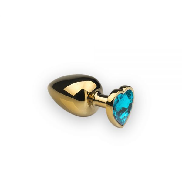 Анальная пробка,Gold Heart Topaz, M