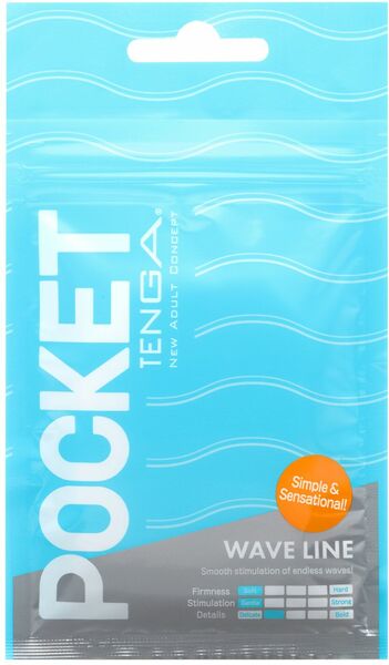 Мастурбатор TENGA Pocket Wave Line