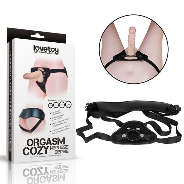 Страпон Orgasm Cozy Harness, Black