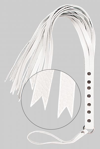 Флогер S&M Fancy Leather Floger, White