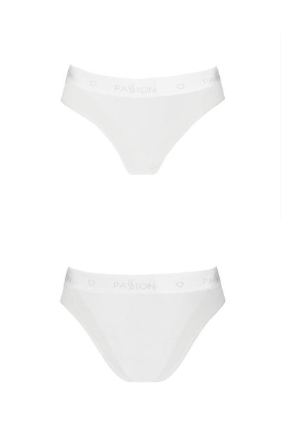 Трусики с прозрачной вставкой Passion PS002 PANTIES white, size L