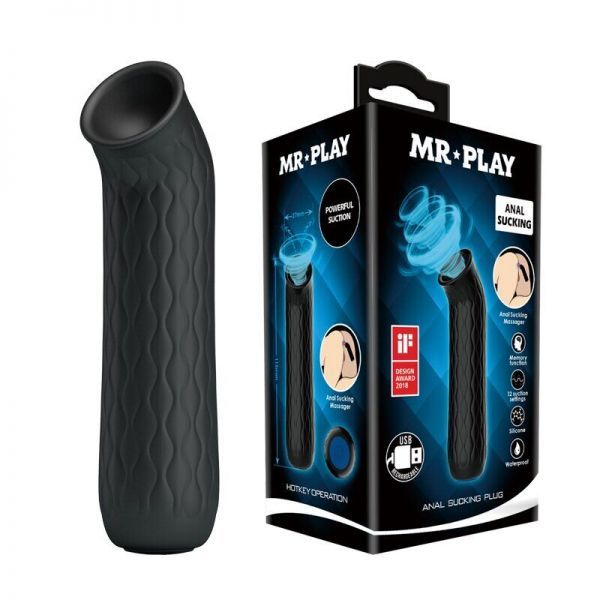 Универсальный вакуумный стимулятор MR PLAY Anal sucking, Black