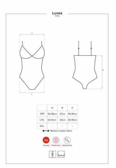 Боди Obsessive Luvae teddy S/M