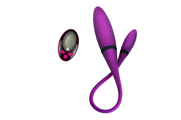 Вибратор двусторонний Adrien Lastic AD-2 с пультом LRS
