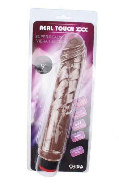 Вибромассажер 9” Vibe Cock, Brown