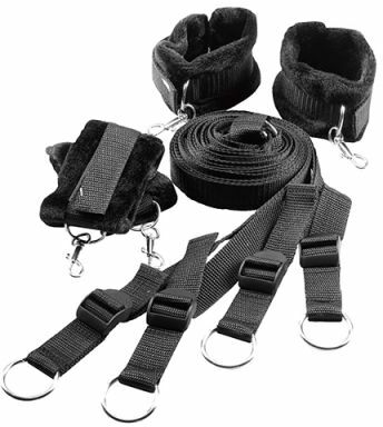 Ременная система для фиксации к кровати BLAZE BED RESTRAINT SET