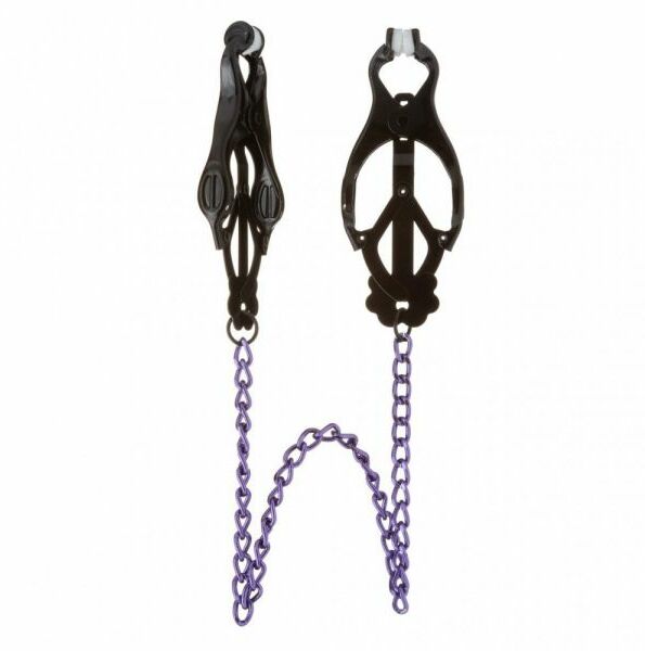 Зажимы на соски Nipple play Long Chain, Black