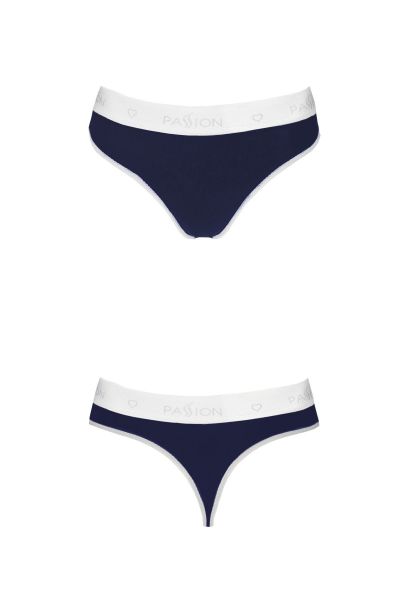 Спортивные трусики-стринги Passion PS007 PANTIES navy blue, size S