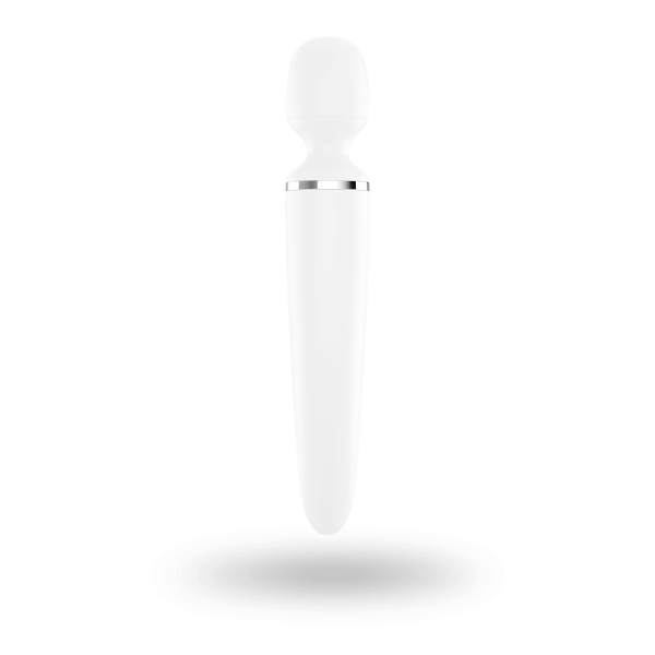 Вибромассажер Satisfyer Wand-er Woman (White/Chrome), водонепроницаемый, мощный, размер XXL