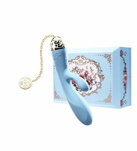 Вибромассажер - кролик с функцией управления со смартфона ZALO Rosalie, Royal Blue