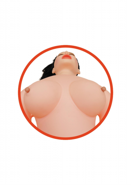 Кукла надувная ANGELINA 3D с вставкой из киберкожи и вибростимуляцией