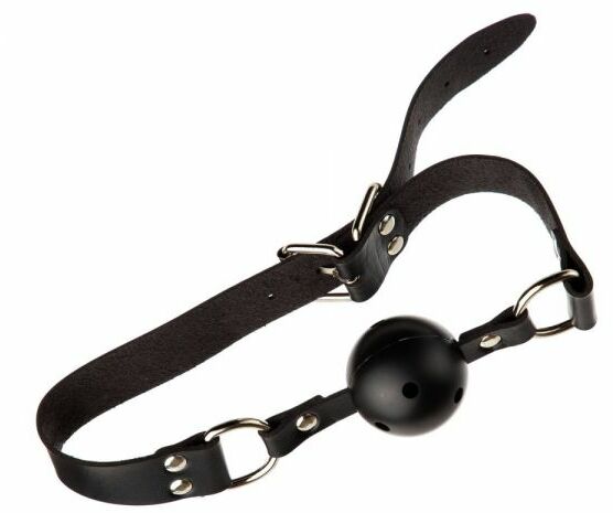 F61425 Кляп Loveshop BREATHABLE BALL GAG BLACK