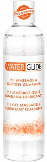 Стимулирующий лубрикант и массажный гель 2 в1 WATERGLIDE GUARANA, 300 мл