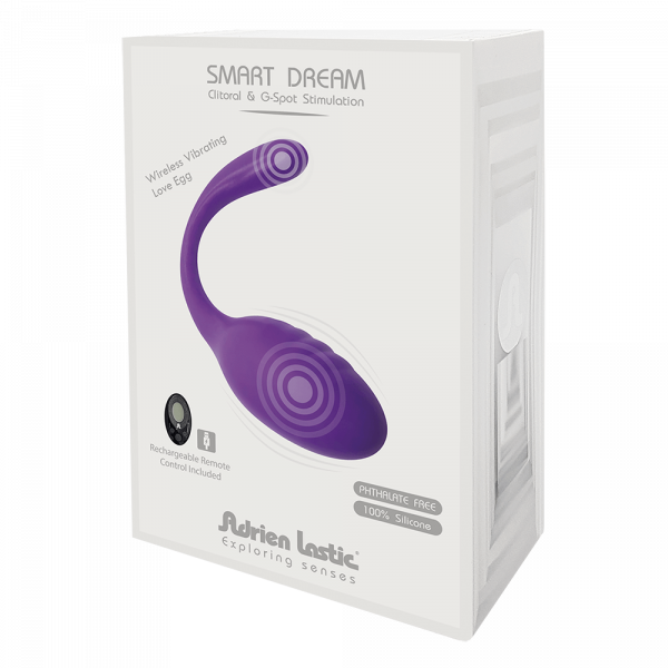 Виброяйцо со стимулятором клитора Adrien Lastic Smart Dream II с пультом LRS, можно под одежду