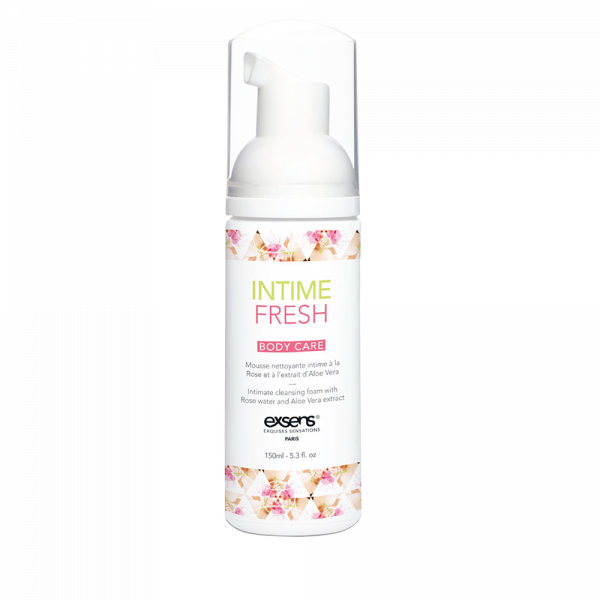 Пена для интимной гигиены EXSENS Intime Fresh 150мл, экстракт розы и алоэ вера, натуральная
