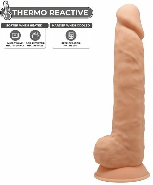 Фаллоимитатор реалистичный SilexD Arnold Flesh (MODEL 5 size 10in), двухслойный, силикон+Silexpan, д