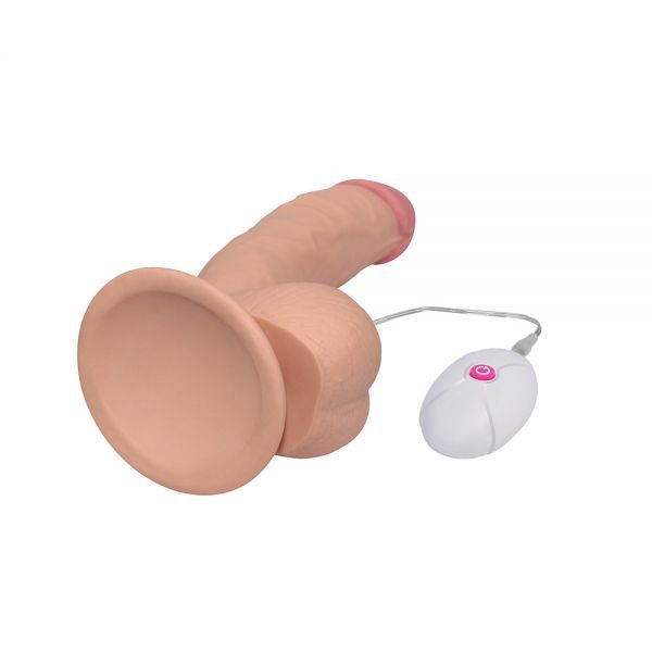 Вибромассажер 7.5" The Ultra Soft Dude, Flesh Vibrating