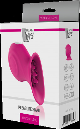 Стимулятор для клитора VIBES OF LOVE PLEASURE SNAIL MAGENTA