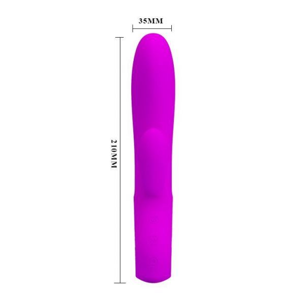 Вибромассажер с клиторальным стимулятором ELMER, Purple