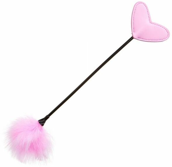 F61281 Стек в виде сердца с пушком Carrot and Stick PINK