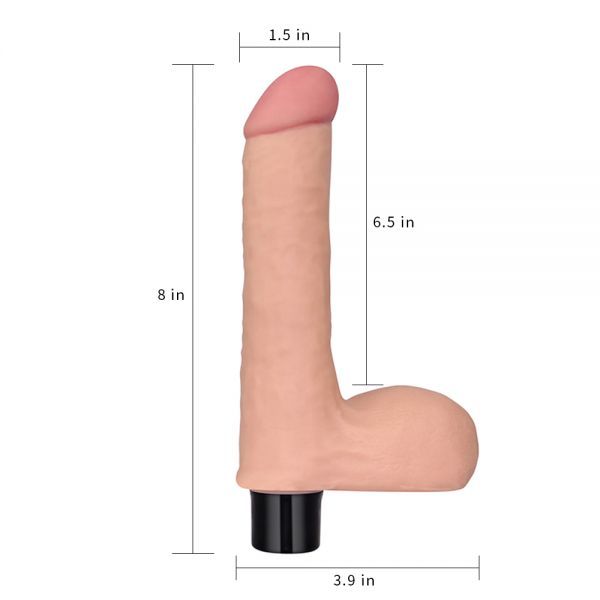 Вибромассажер 8" Real Softee, Flash