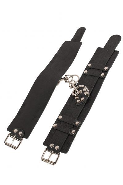Оковы Leather Dominant Leg Cuffs, Black
