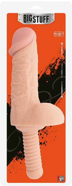 Фаллоимитатор BIGSTUFF DONG WITH HANDLE 9.5' FLESH