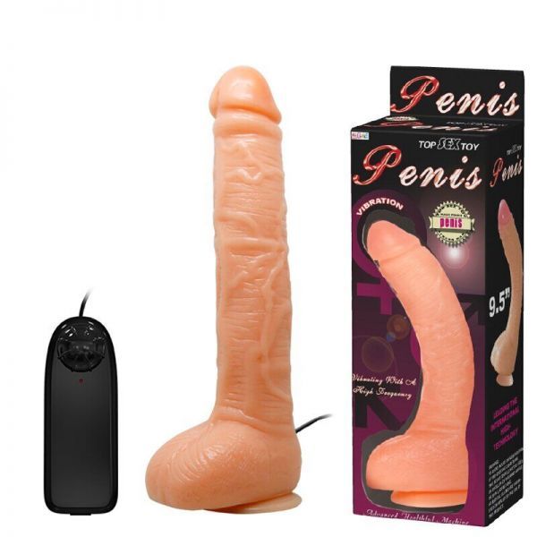 Вибратор на присоске TOP PENIS, Flesh