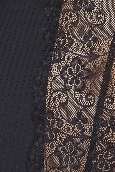 (SALE) Сорочка приталенная с чашечками ZOJA CHEMISE black 4XL/5XL - Passion, трусики