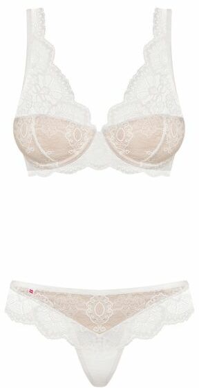 Комплект Obsessive 853-SET-2 set 2-pcs white L/XL