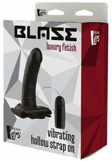 Страпон-фаллопротез BLAZE VIBRATING HOLLOW STRAP-ON