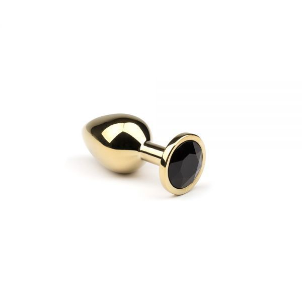 Анальная пробка,Gold Black Diamond, S
