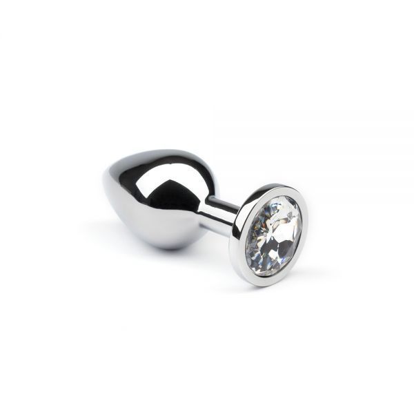 Анальная пробка утяжеленная Silver Diamond, M