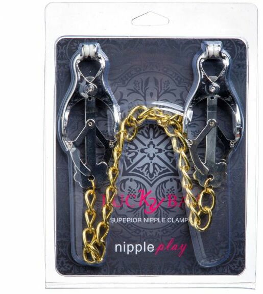 Зажимы на соски Nipple play кабалы Gold Cnain