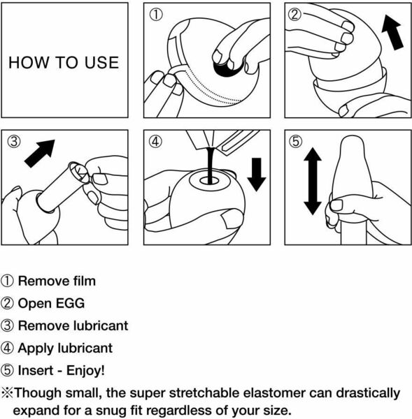 Мастурбатор-яйцо Tenga Egg Brush с рельефом в виде крупной щетины