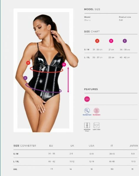 Боди спандекс Stormea crotchless teddy L/XL