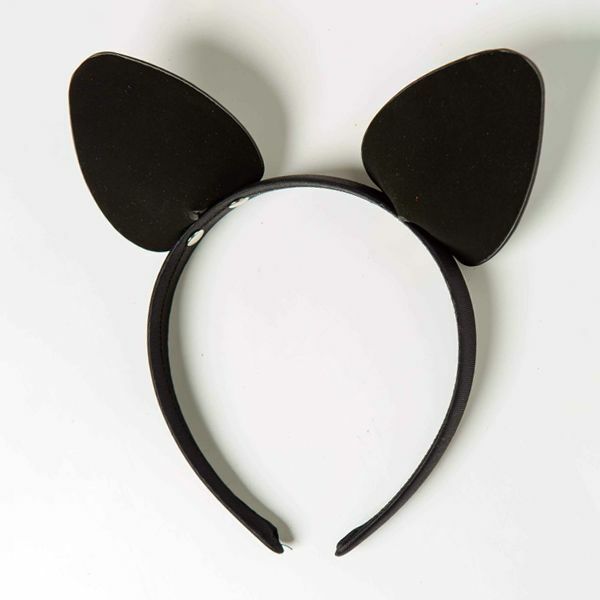 Ободок c ушками «Игривая Кошечка», Black