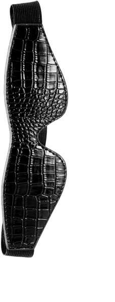 Маска на глаза BLAZE LUXUARY BLINDFOLD CROCO BLACK