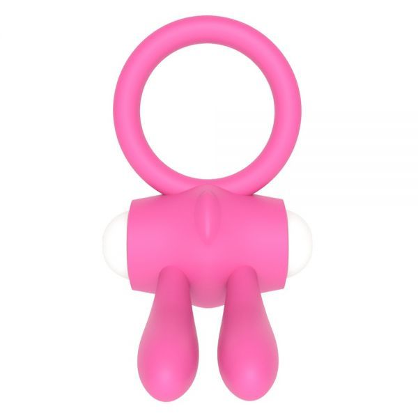 Эрекционное виброкольцо Power Clit Cockring, Pink