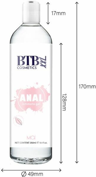 Анальная смазка на водной основе BTB ANAL RELAX (250 мл)