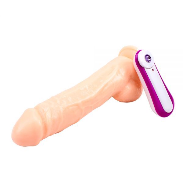Вибромассажер JEFF STRYKER 8.9" Vibrating Dildo, Flesh
