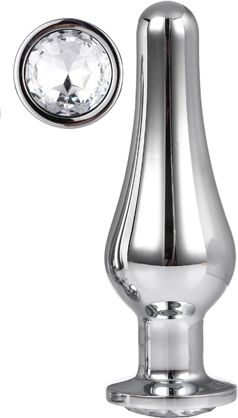 DT21825 Анальная пробка конической формы Dream Toys GLEAMING LOVE SILVER PLEASURE PLUG L